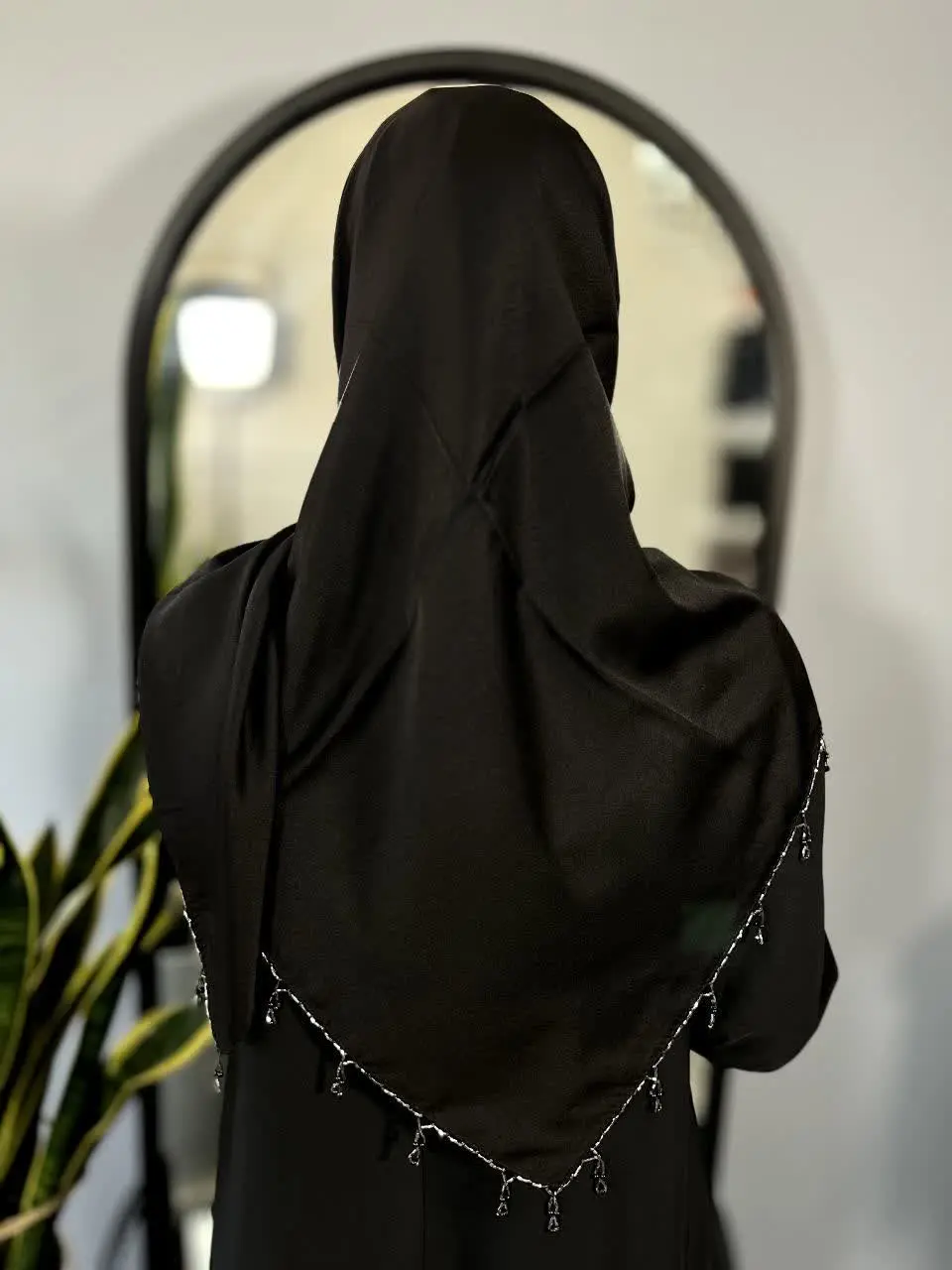 روسری طرح اشک 🌼 سربی
