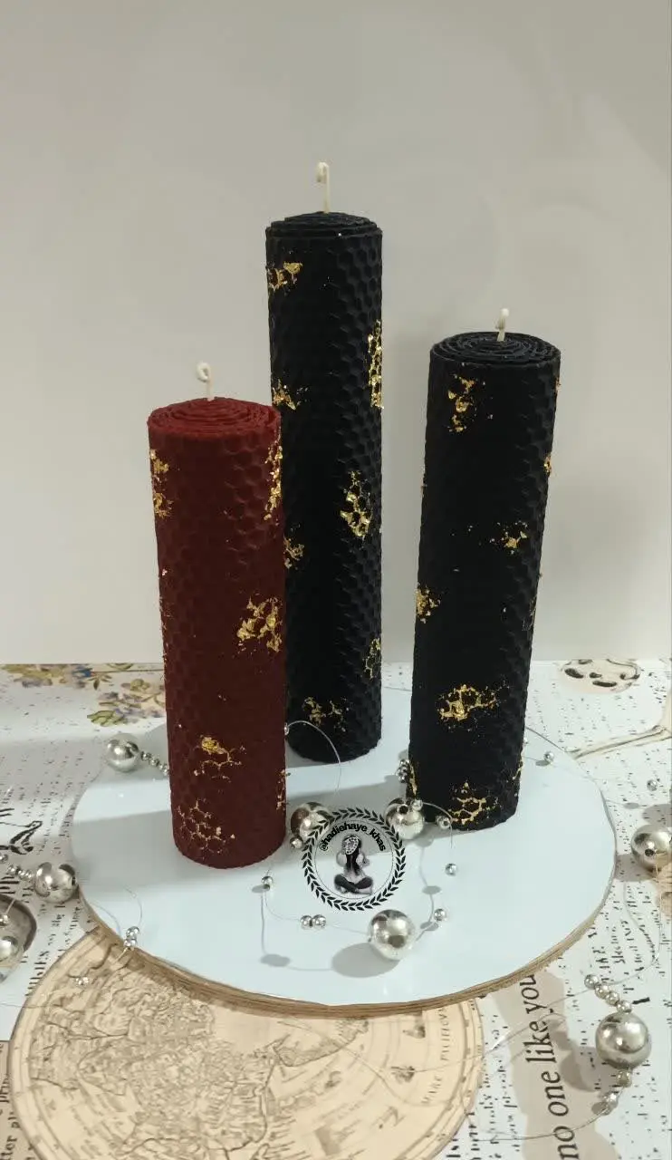 شمع موم عسلی🥰
