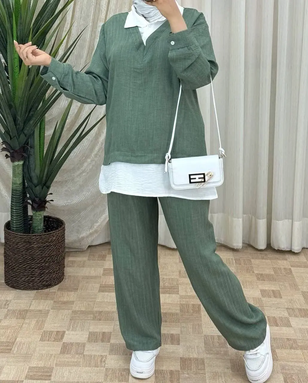 ✨نام: ست شومیز و شلوار تابستانه آلیس
