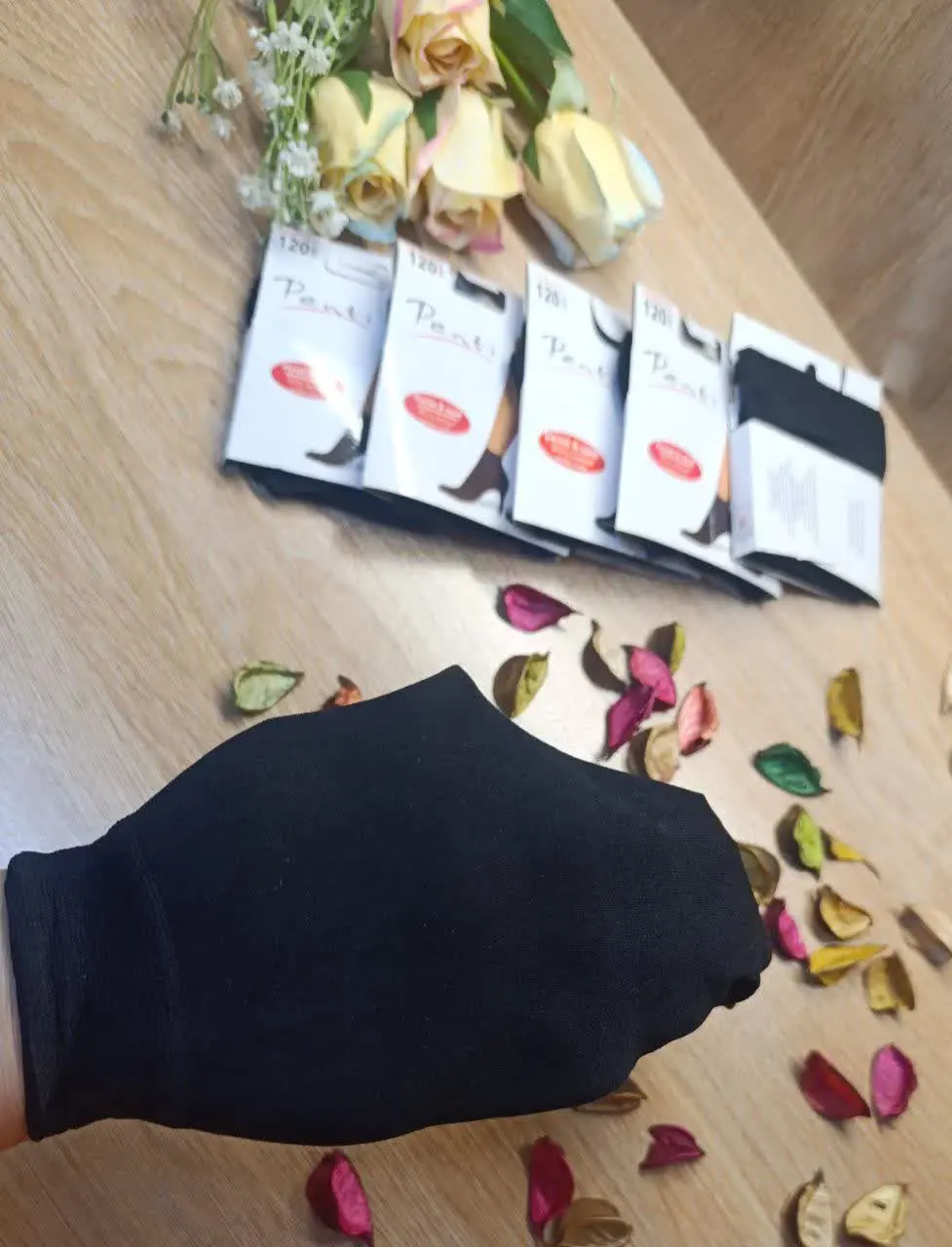 🌸🍃جوراب زنانه ضخیم پنتی ۱۲۰