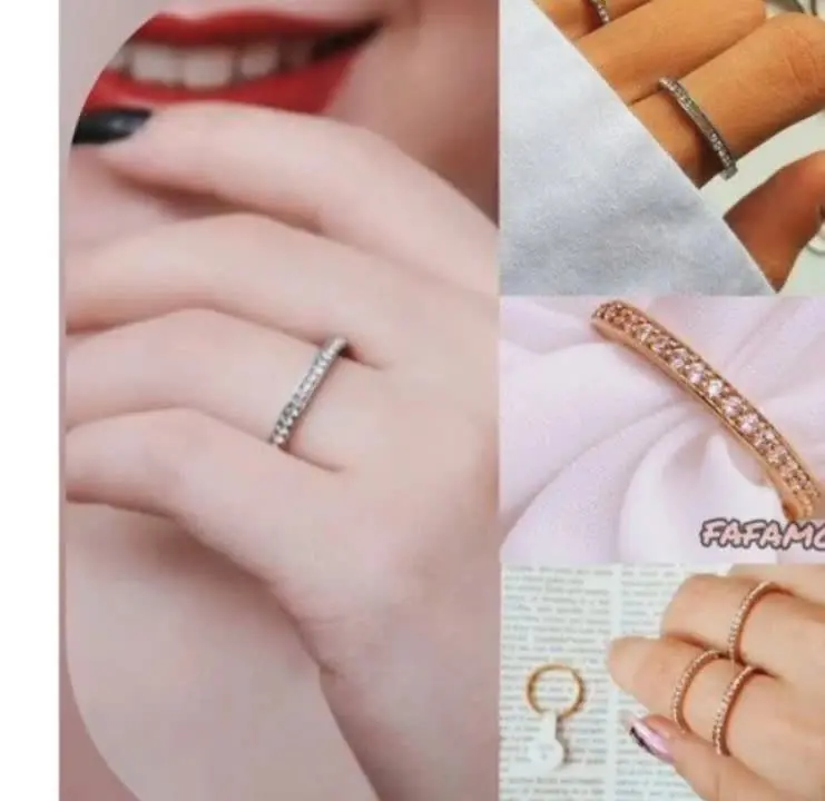 انگشتر دور نگین 
