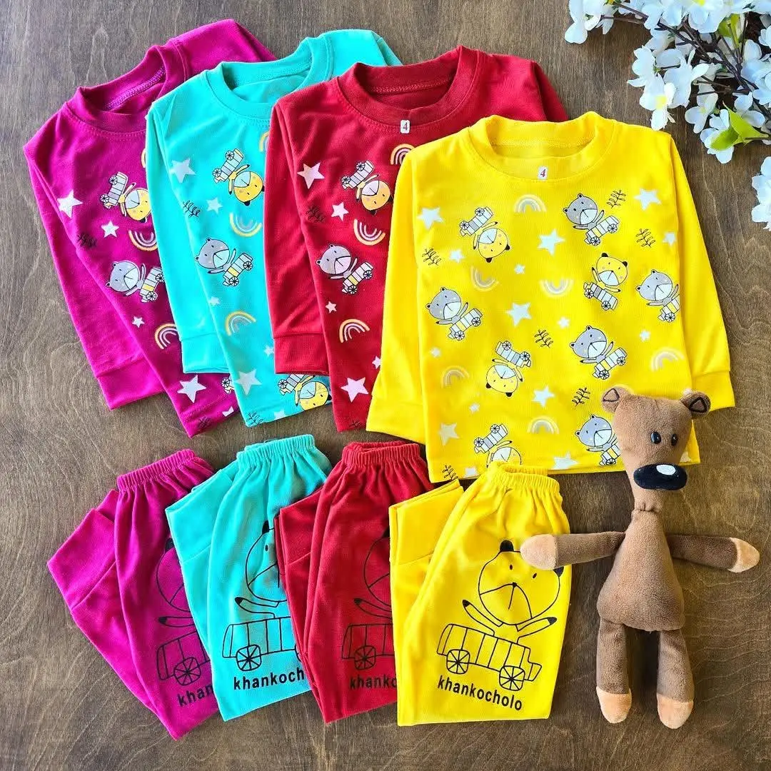 بلوز شلوار خرس و ستاره پررنگ 
