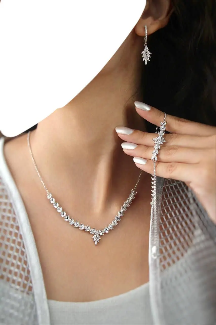 نیم ست سرویس ساعت نقره 😍
