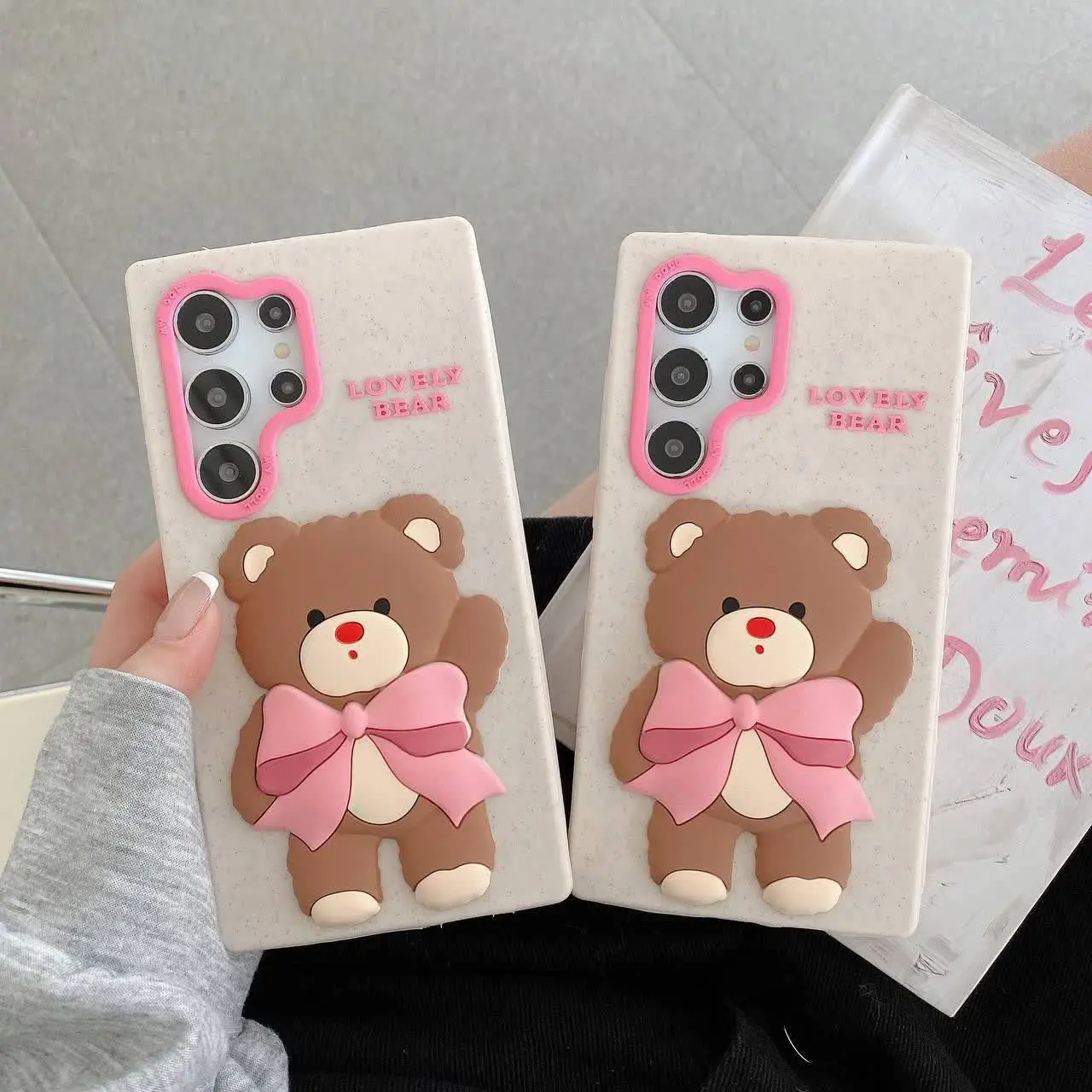 📱مدل قاب: قاب سیلیکون عروسکی پاپیون خرسی مخصوص انواع #سامسونگ #شیائومی و #آیفون
