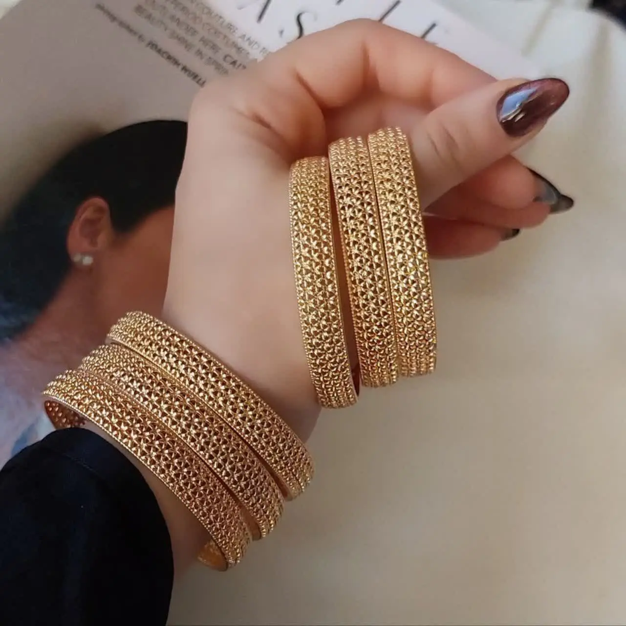 النگو طرح طلای زنبوری✨💥