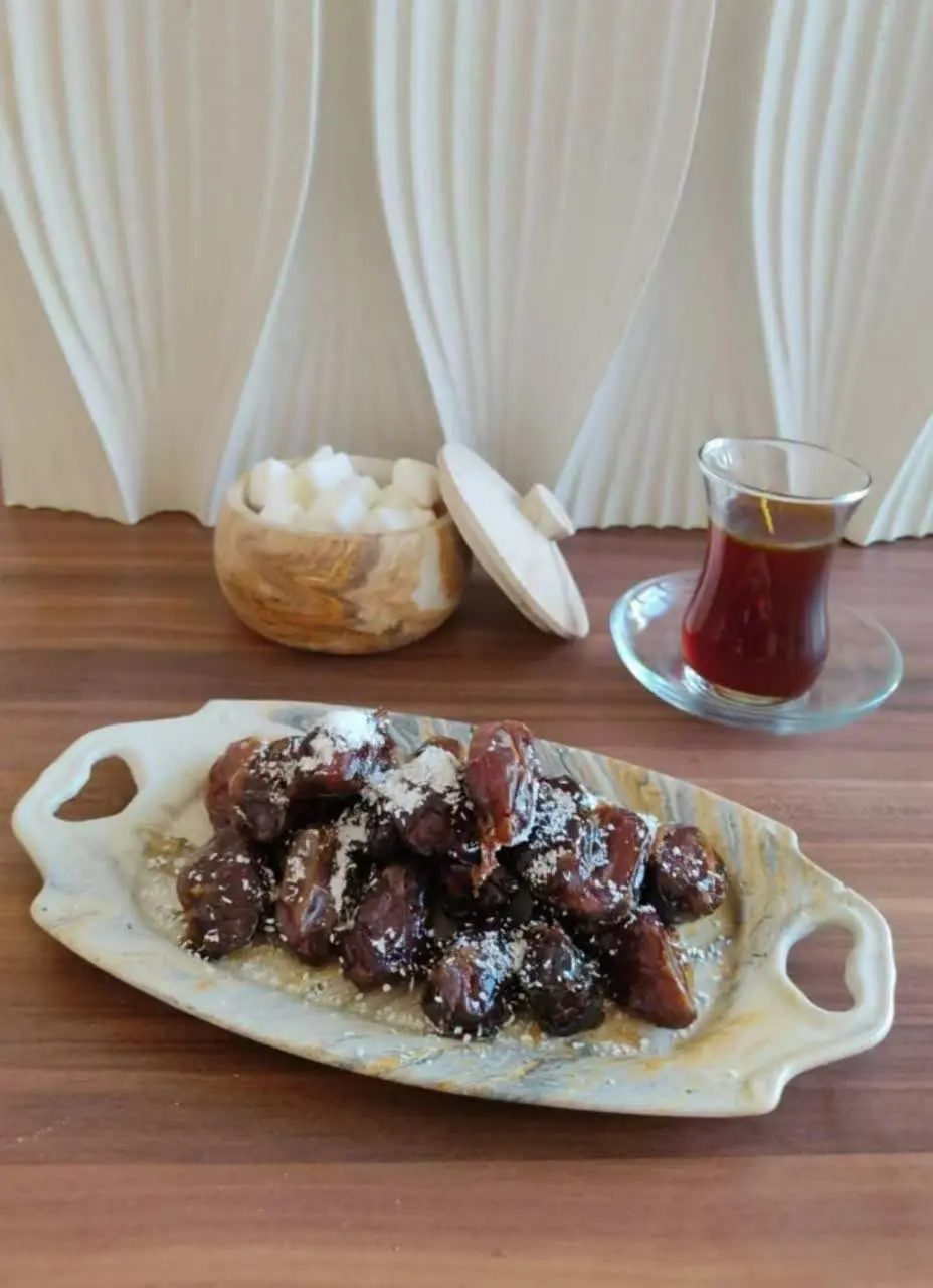 ✅سینی بتنی دسته قلبی
