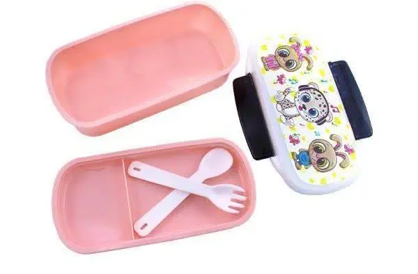 ظرف غذای دو طبقه دو قفل تک...