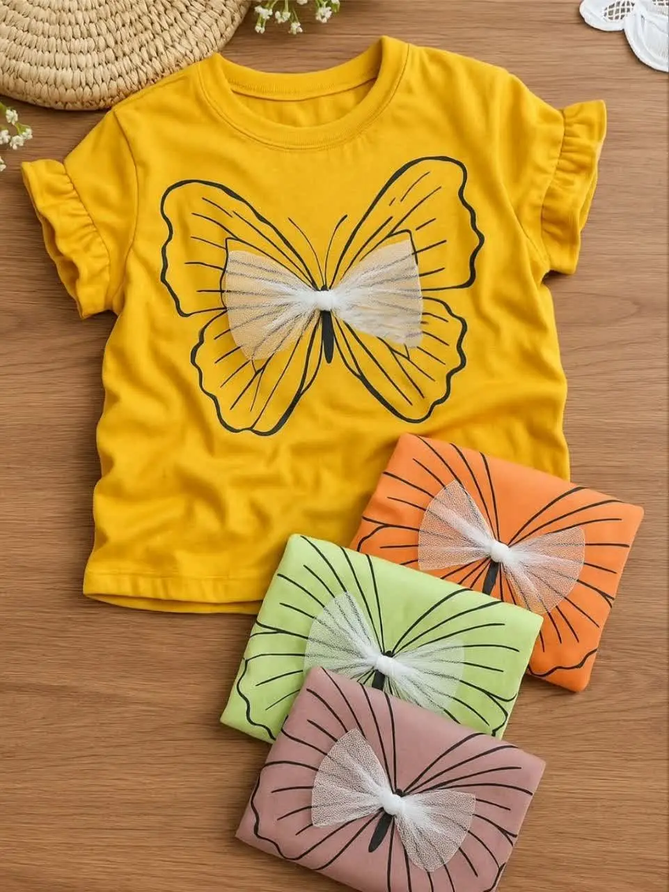 تیشرت تک پروانه پاپیونی