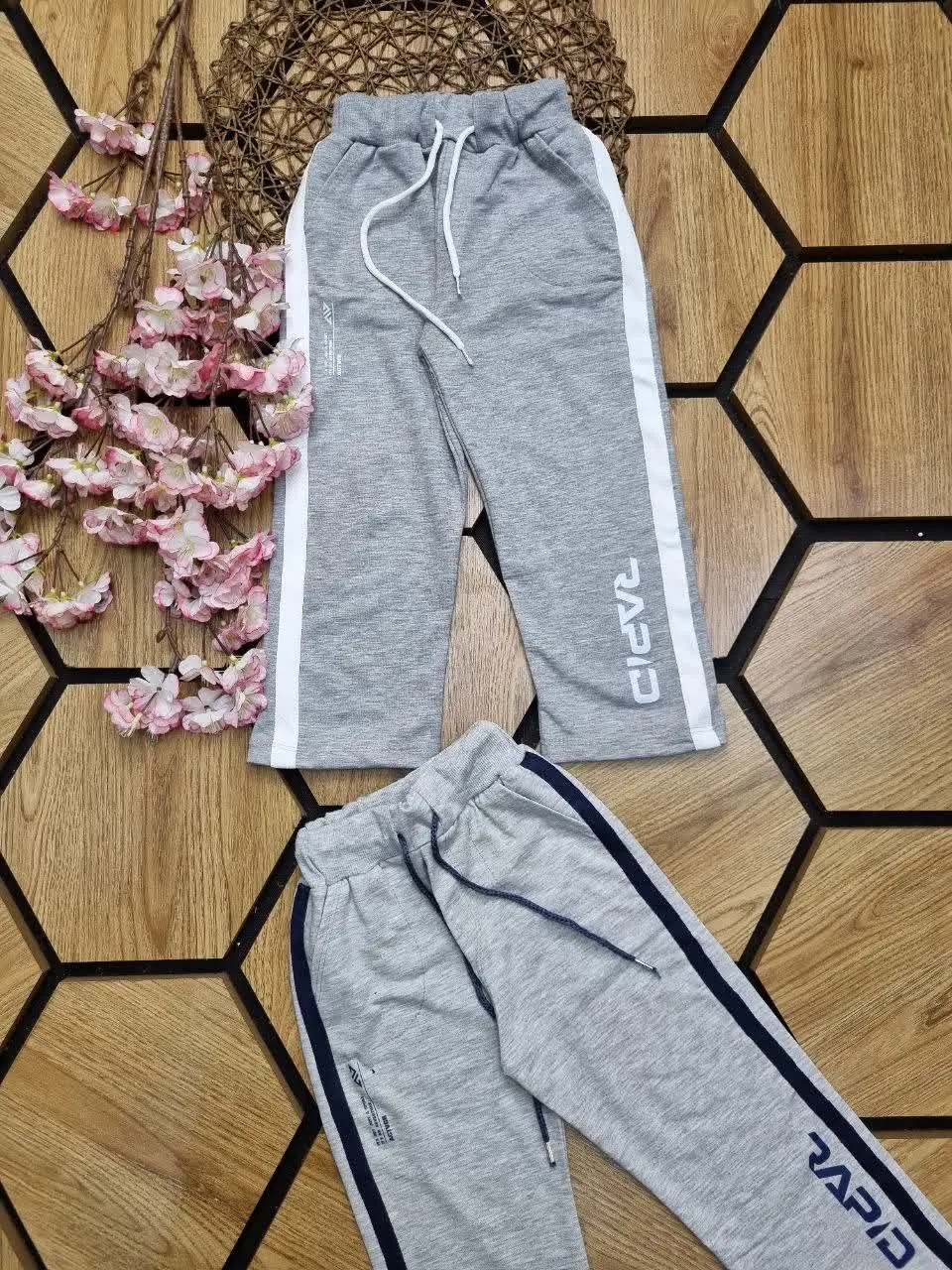 👖شلوار بگ ملانژ دخترانه 👧