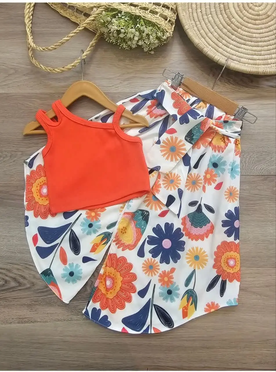 کراپ شلوار دخترانه ساحل 
