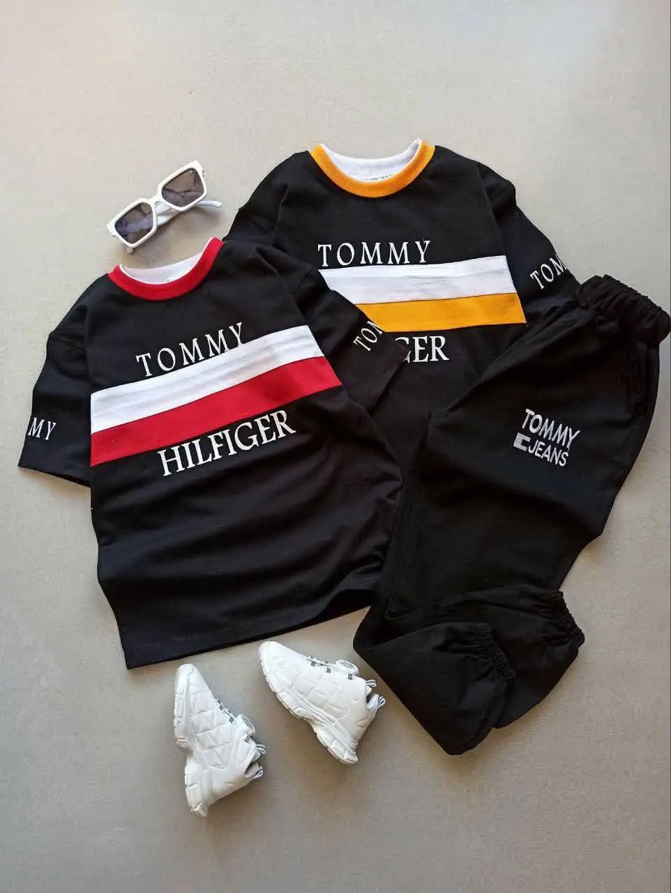 نام: ست تیشرت شلوار تامی راه راه🎡
