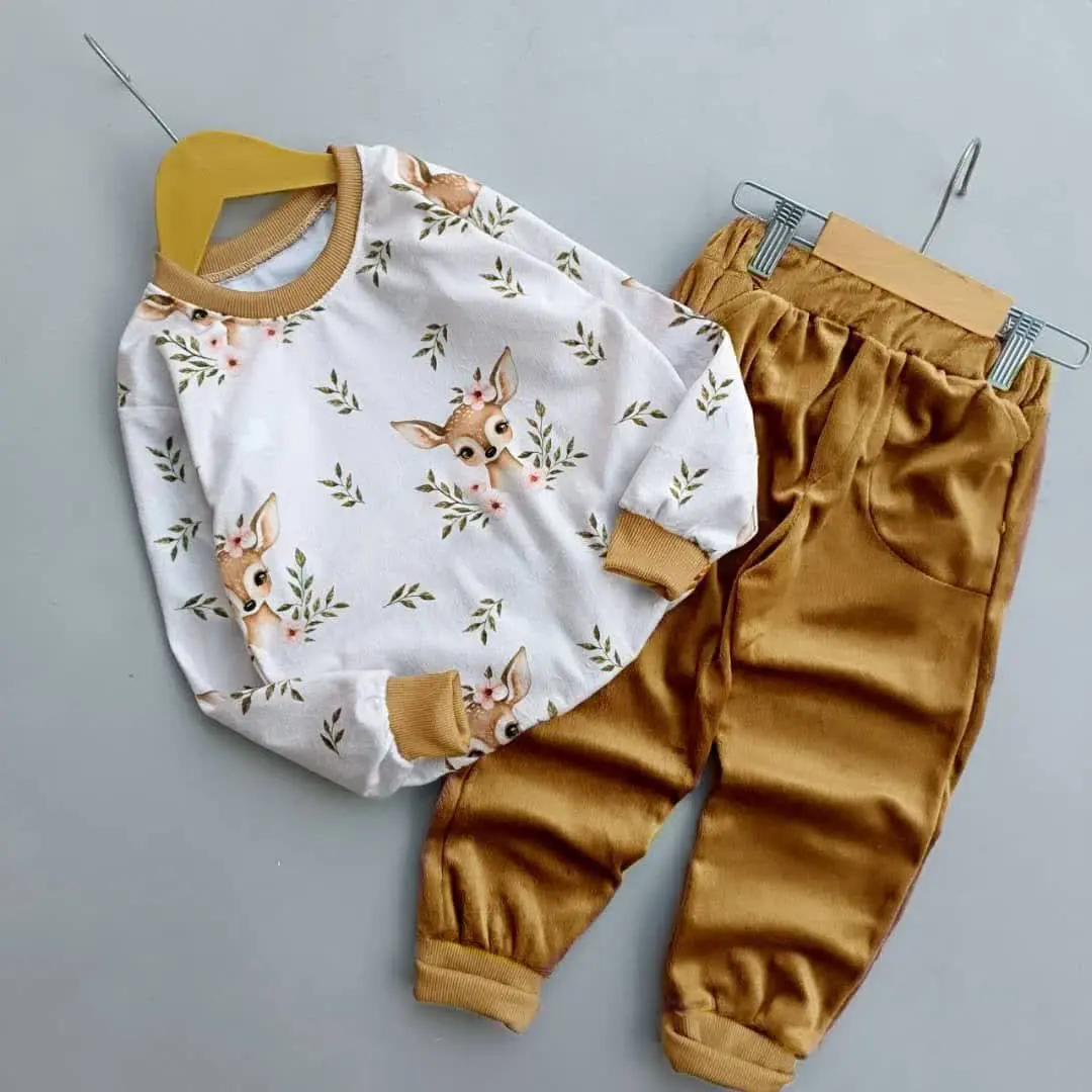 بلوز و شلوار مخمل آهو
