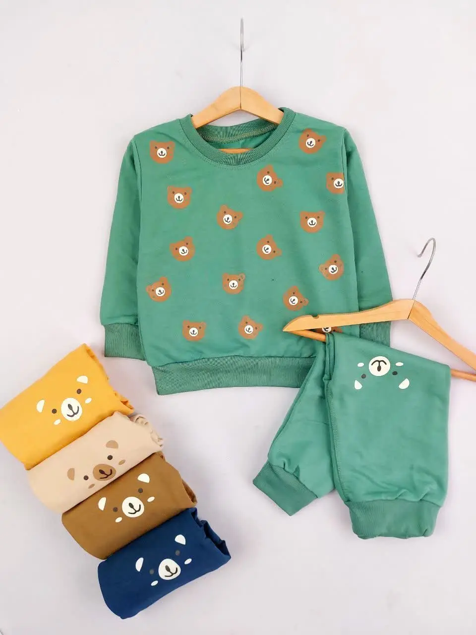 بلوز شلوار چاپ کله خرسی 😍