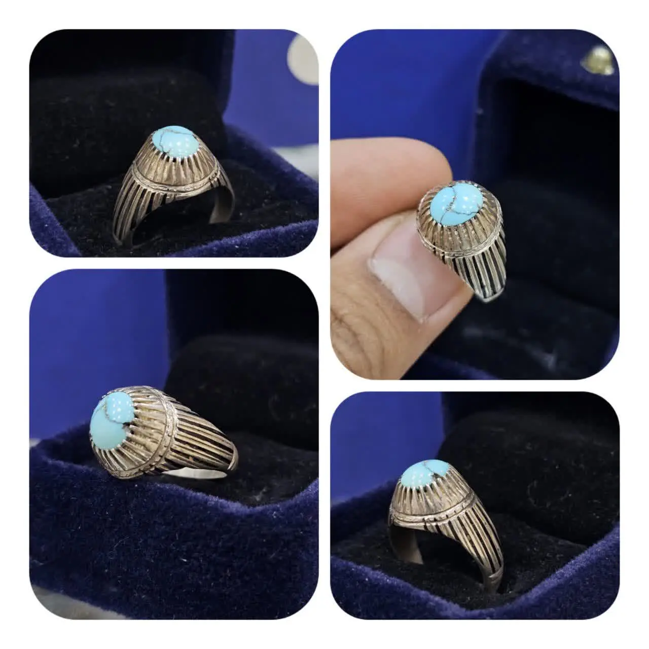 #انگشتر_مردانه_فیروزه
