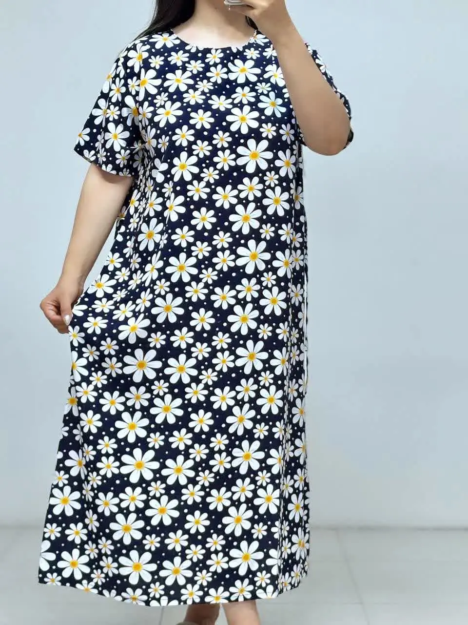 🌼پیراهن ساحلی، آستین کوتاه
