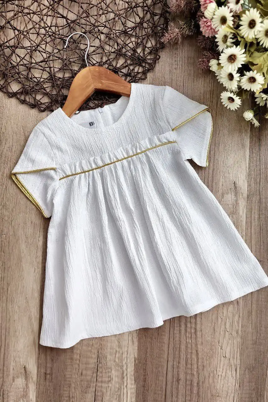 🌸پیراهن دخترانه طرح رز🌸
