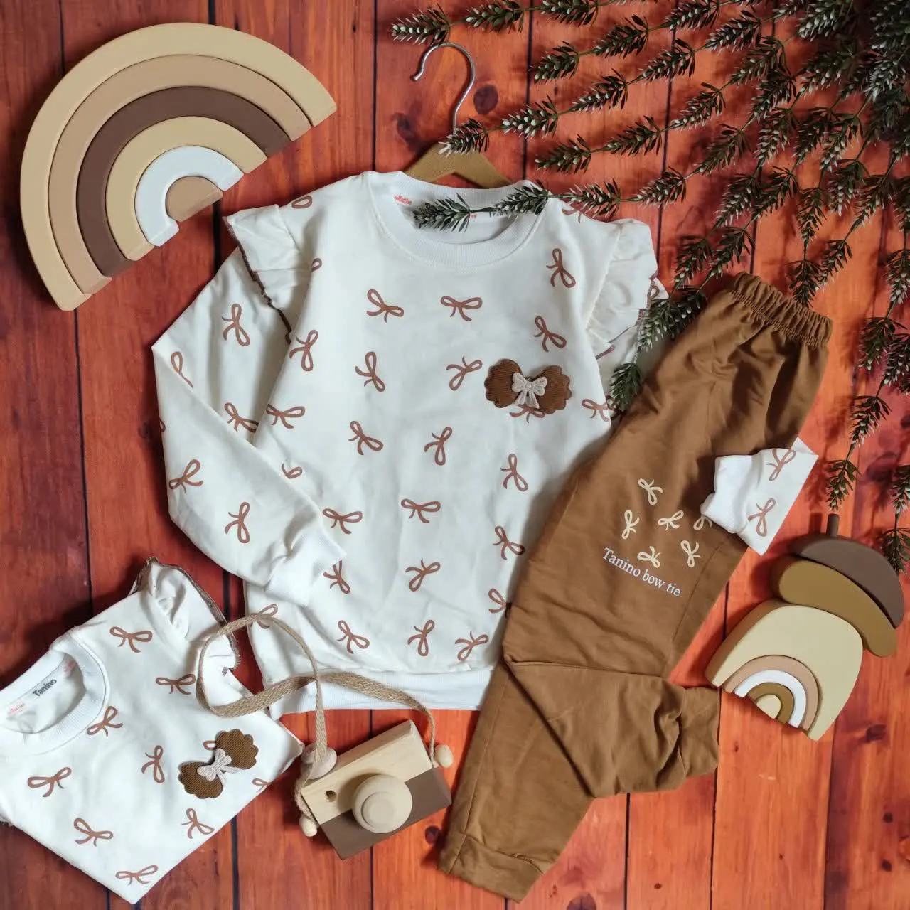 😍ست بلوز و شلوار دخترانه پا...