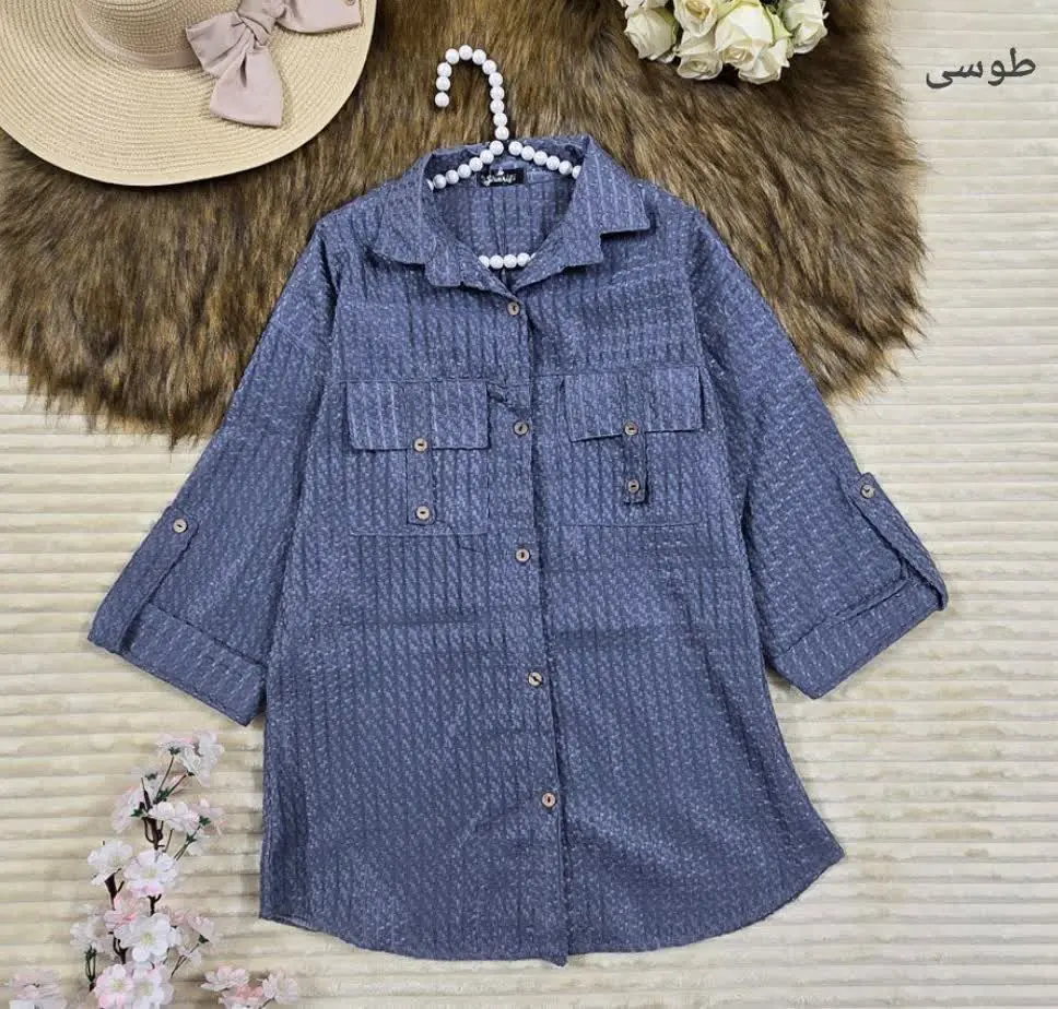 مانتو حصیری جیب صلیبی