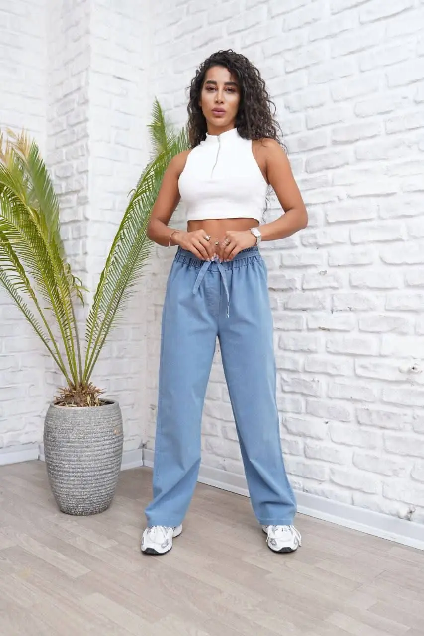 🌼شلوار بگ بدون جیب
