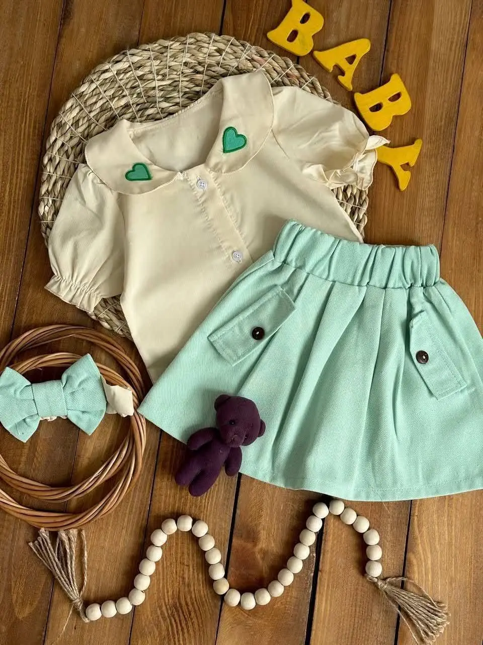 👚نام: بلوز دامن مجلسی همراه تل
