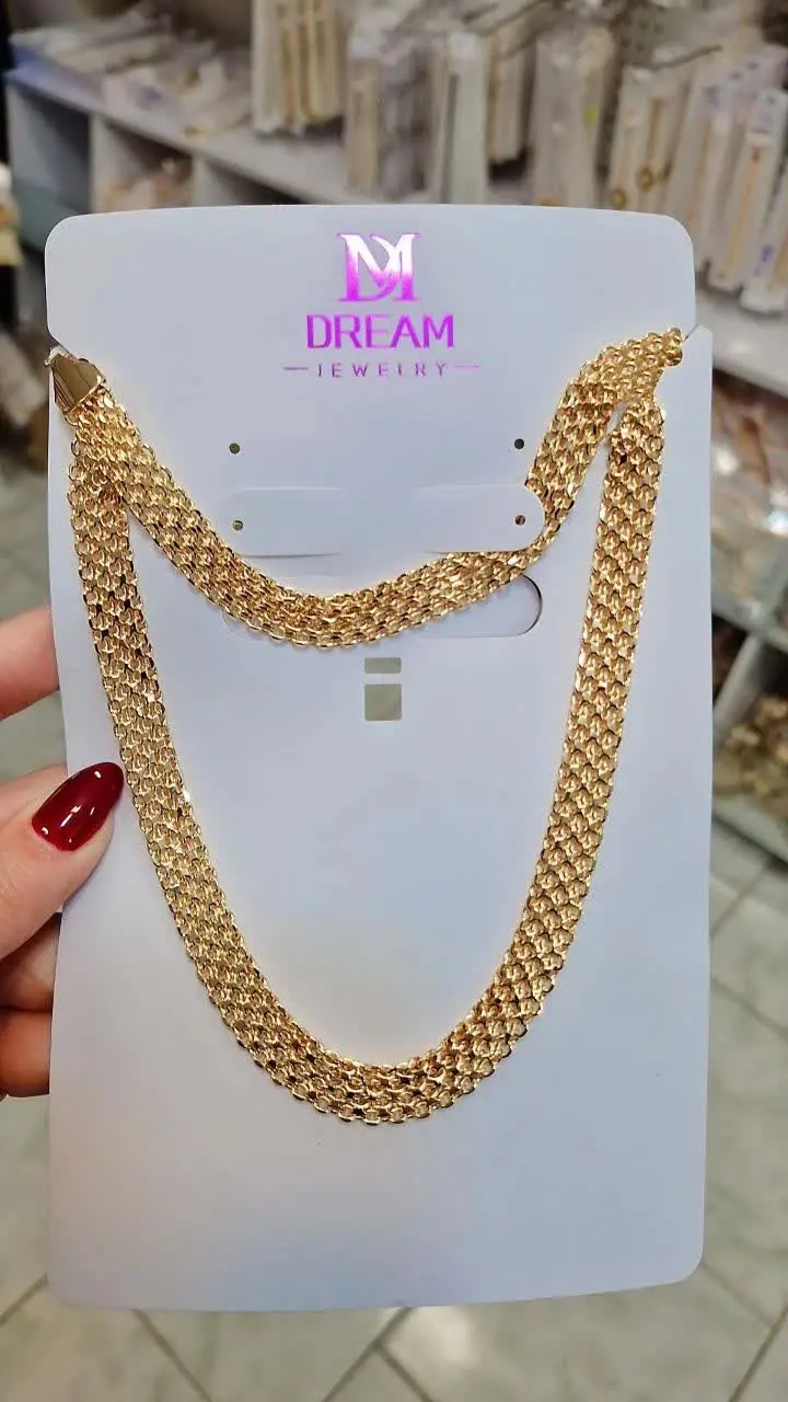 گردنبند و دستبند طرح طلا