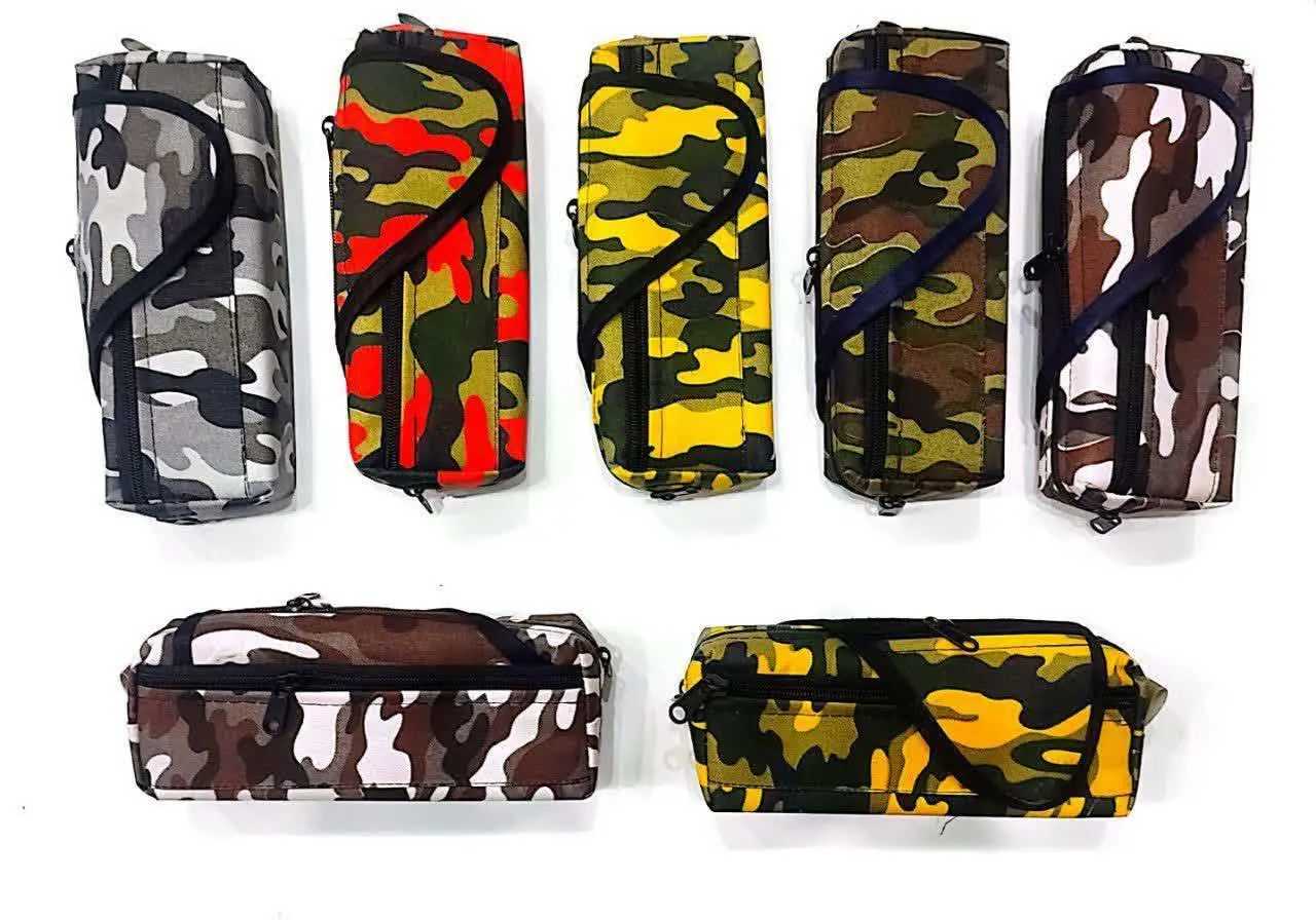 جامدادی چهار زیپ چسب دار ارتشی
