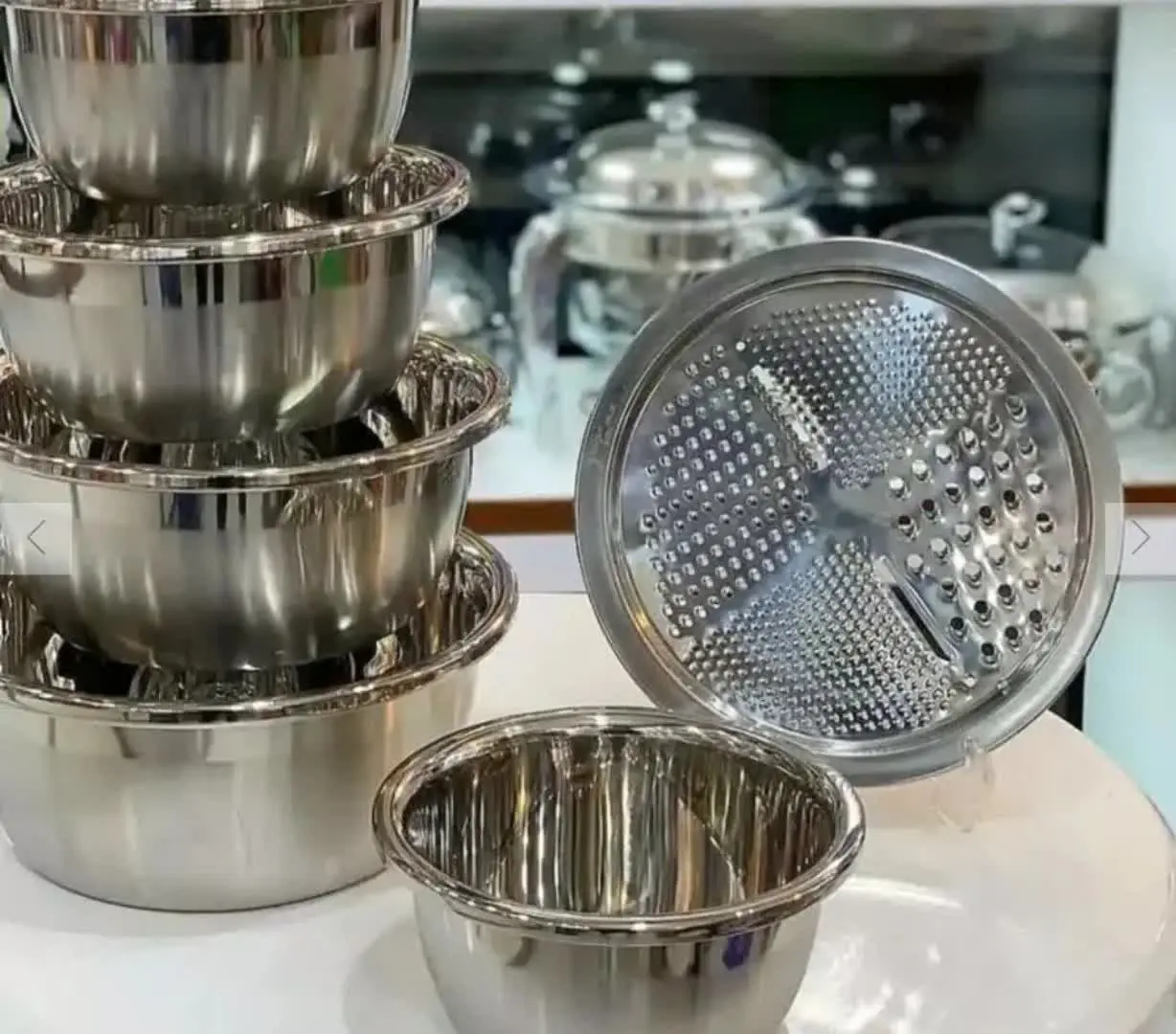 🌸#سرویس‌‌۶پارچ لگن استیل بارنده🌸
