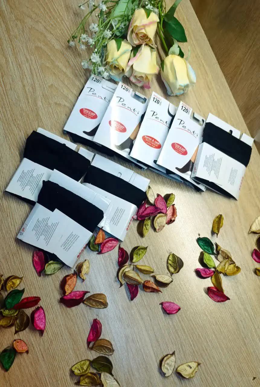 🌸🍃جوراب زنانه ضخیم پنتی ۱۲۰