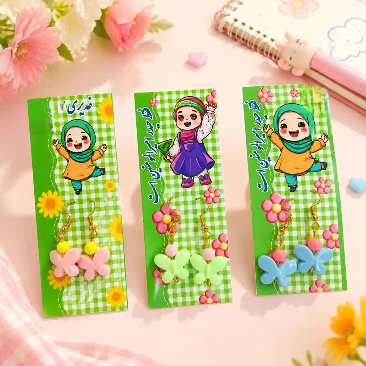 🌸 گوشواره رنگی علوی💐