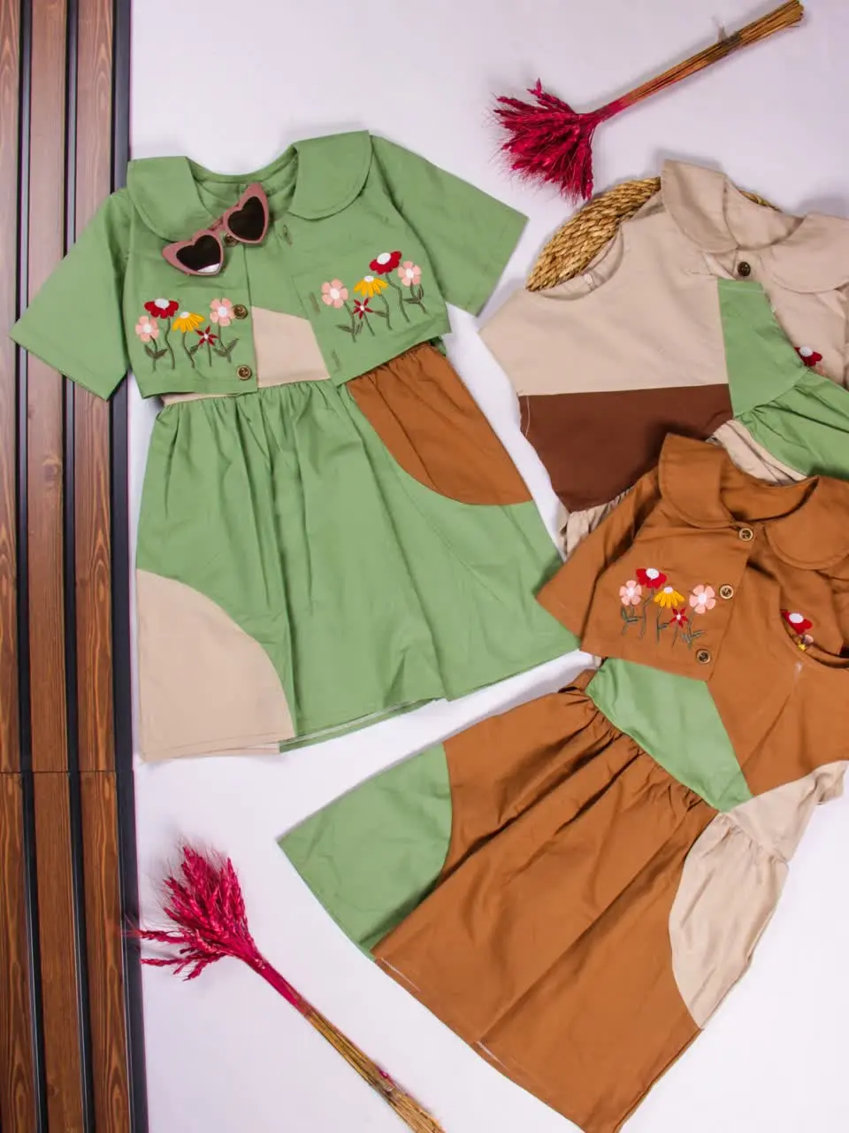 💢کت سارافون کتان ترکیبی گلدار💢
