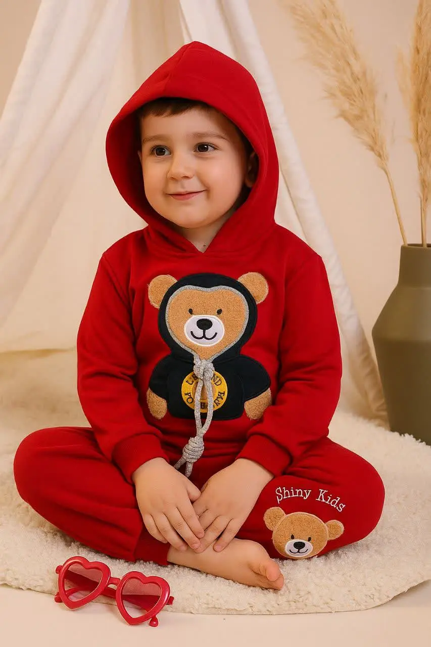 🎄 هودی شلوار تو کرک خرس بند...