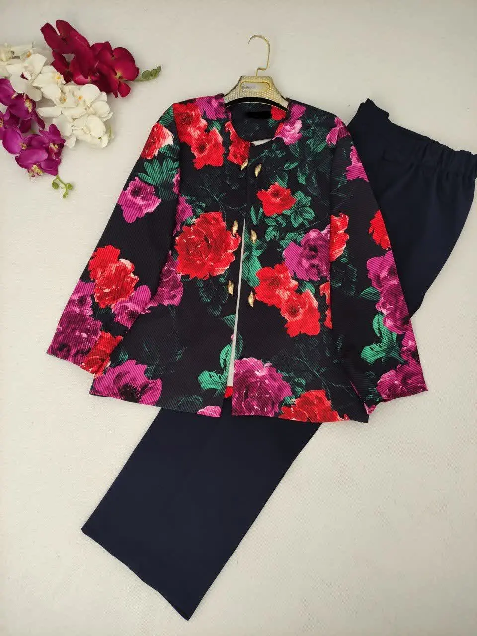 🌷نام: کت و شلوار عیدانه فلاور
