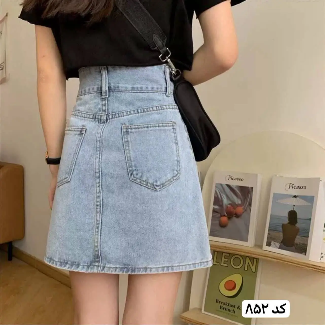 ♦️دامن جین کیفیت و‌تنخور عالی 🤩
