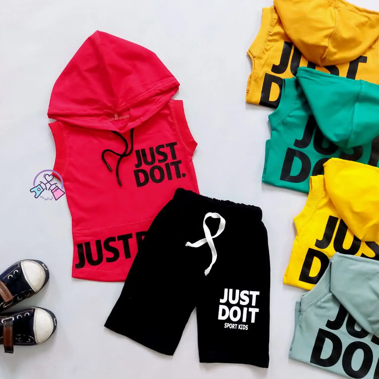 هودی شلوارک آستین حلقه just do it 😎
