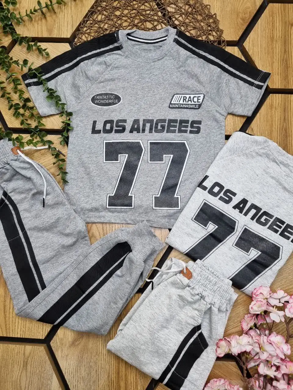 👕تیشرت شلوار ملانژ پسرانه 🧑