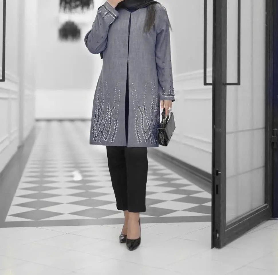 👗 مانتو یقه گرد مدل خوشه