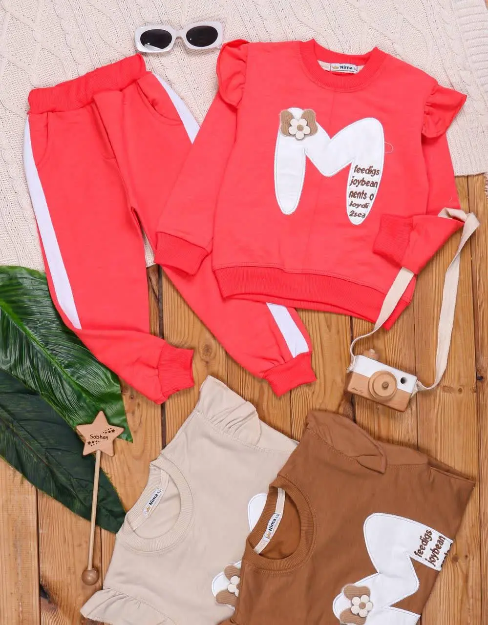 🎄بلوز شلوار دخترانه گلدوزی M⭐️