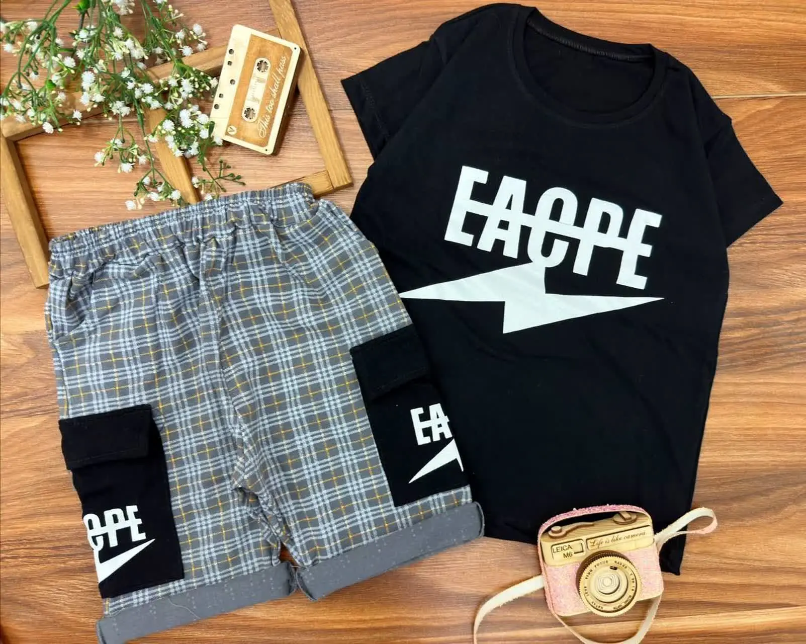 ✴️نام: ست بچگانه چهارخونه 
