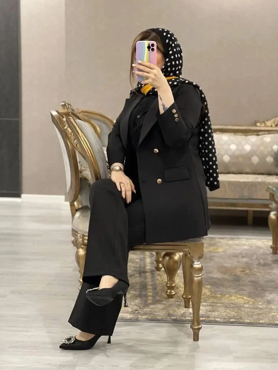 🌷نام: مانتو شلوار لاون
