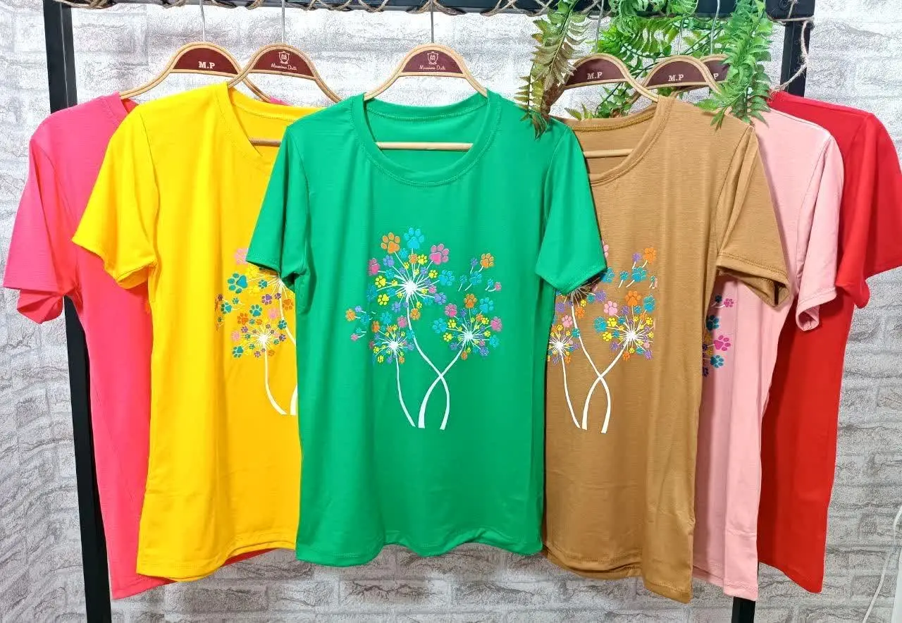 👚کالا: تیشرت زنانه ۳گل🌸
