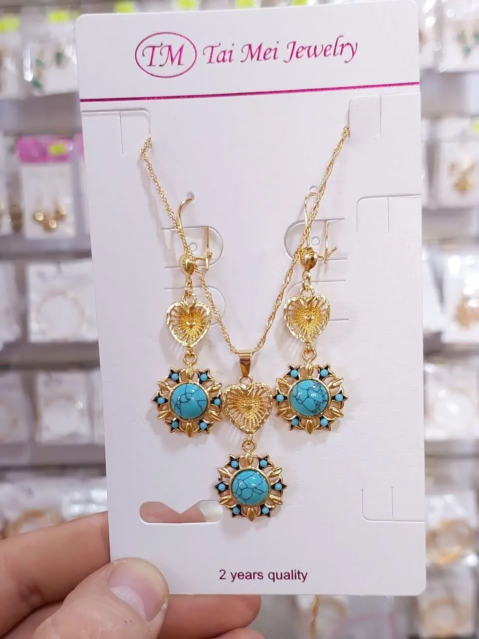 #نیم‌ست طرح طلا فیروزه جدید😍
