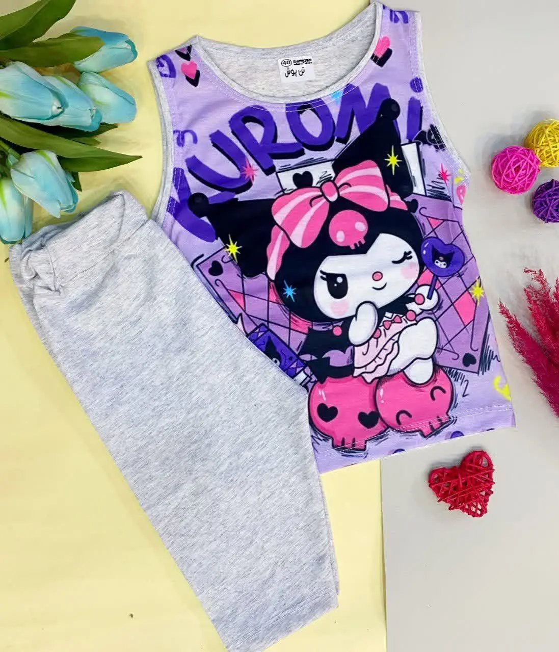 ⚜ تاپ شلوارک دخترانه 
