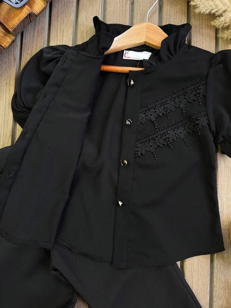 شومیز شلوار مشکی النا 🖤😍
