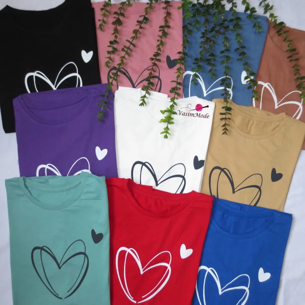 تیشرت باکسی قلب🤍❤️
