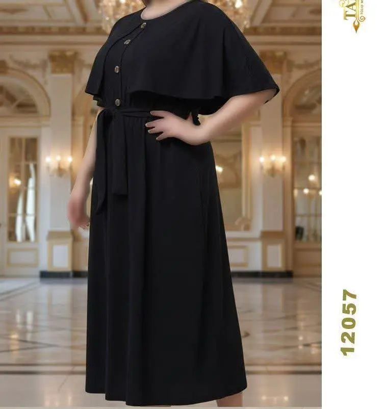 پیراهن شنلدار مجلسی سایزبزرگ