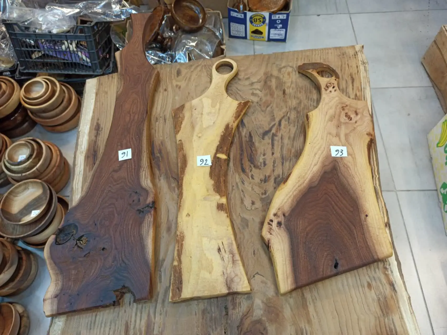 🌱 شماره ۹۱ تا ۹۳ چوب ملچ و شماره ۹۴ چوب چنار: 
