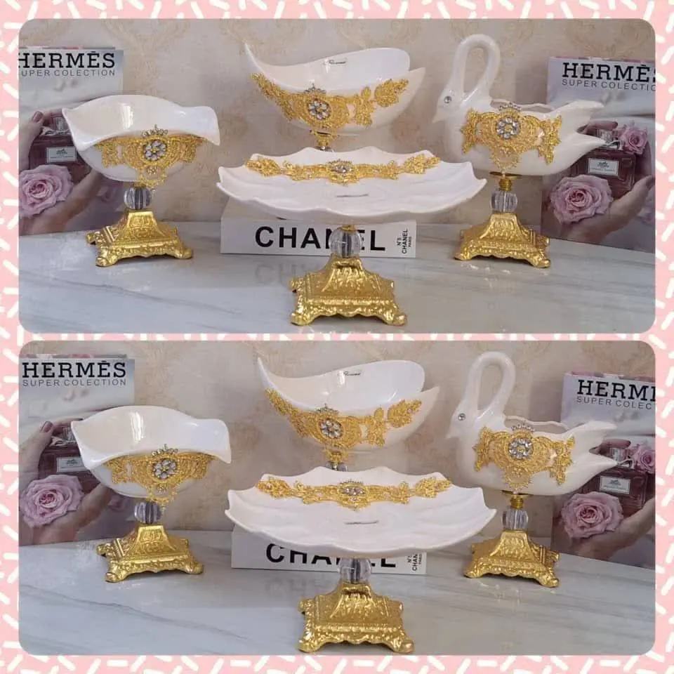 🌹سرویس چهارتیکه پذیرایی طرح پرتد😍😍
