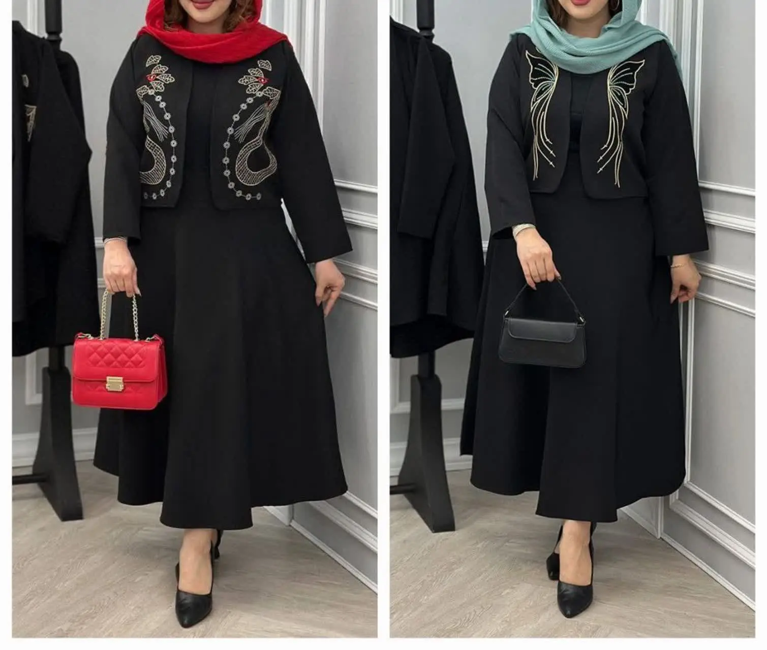 🛍نام: کت دامن گلدوزی 🍃
