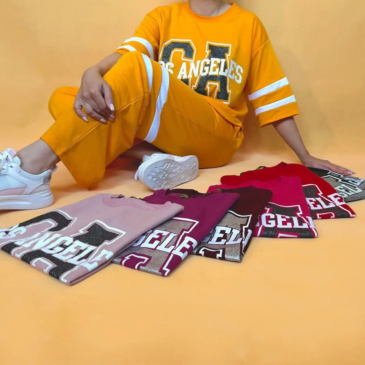 🦋نام مدل: ست کراپ شلوار CA
