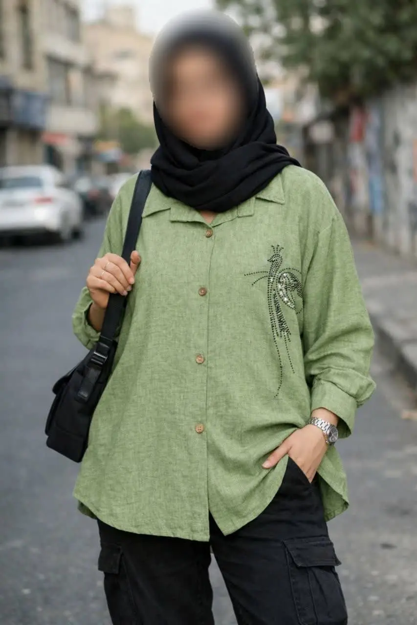 شومیز مانتویی طاووس ۱۶۴